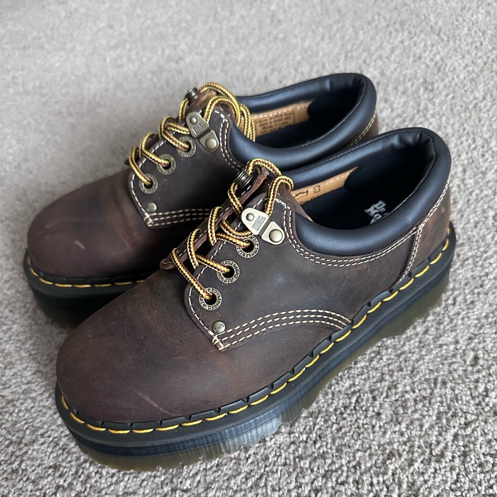 ARC CRAZY HORSE LEATHER PLATFORM SHOES